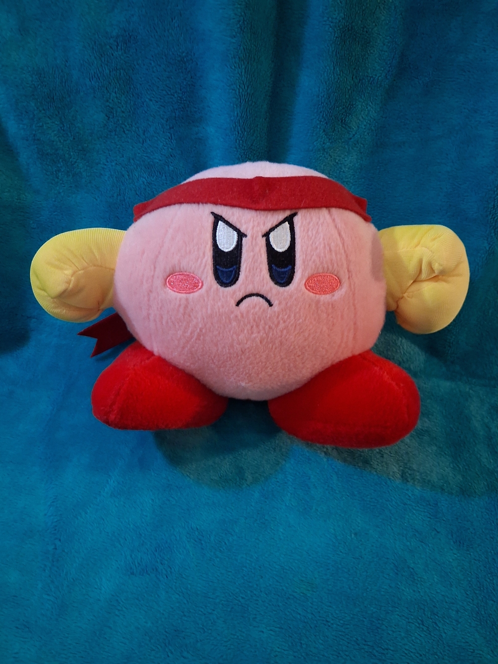 Used Nintendo Little Buddy Fighter Kirby Plush toy. No Tag. Good shape =0